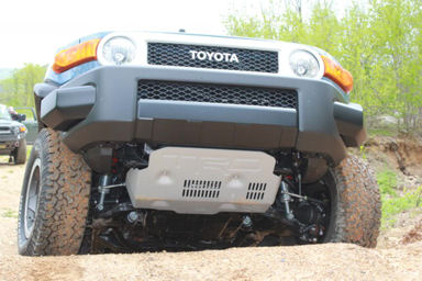 Toyota fj cruiser skid plate installation