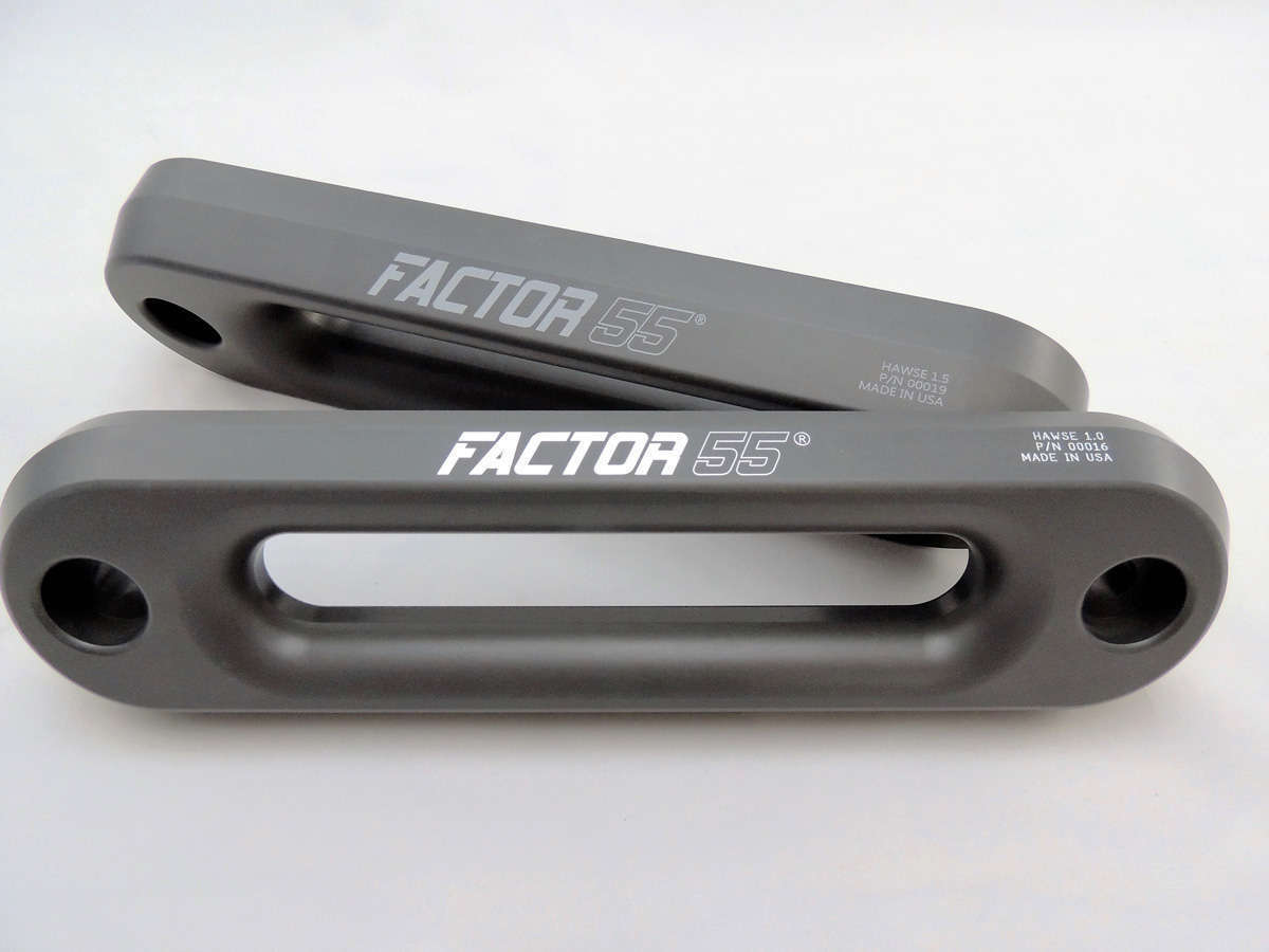 Factor 55 Hawse Fairlead 1 Inch Thick Gun Metal Gray Factor 55 - Click Image to Close