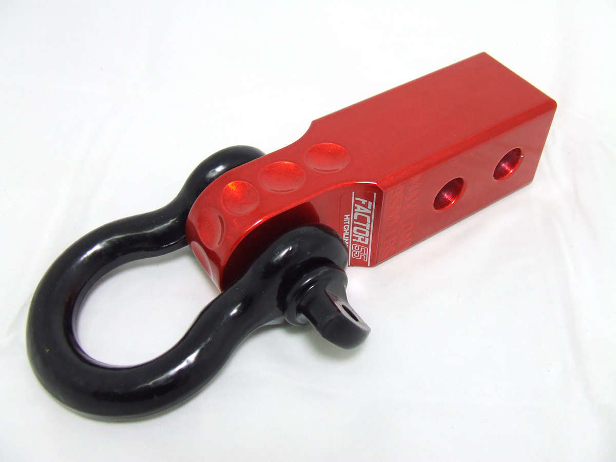 Factor 55 HitchLink 2.0 Reciever Shackle Mount 2 Inch Receivers Red Factor 55 - Click Image to Close