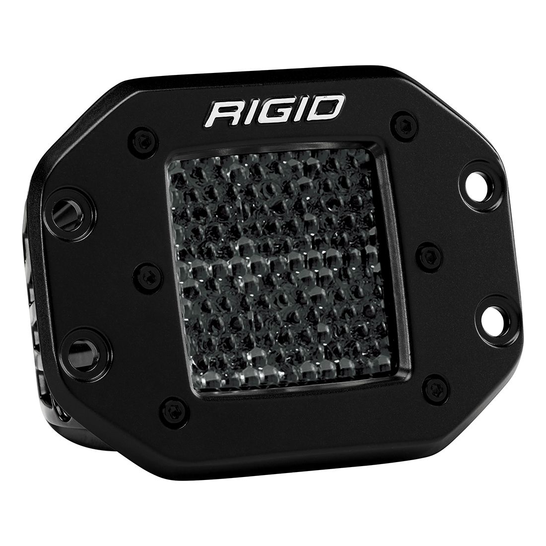 Rigid Industries Spot Diffused Midnight Flush Mount Pair D-Series Pro - Click Image to Close