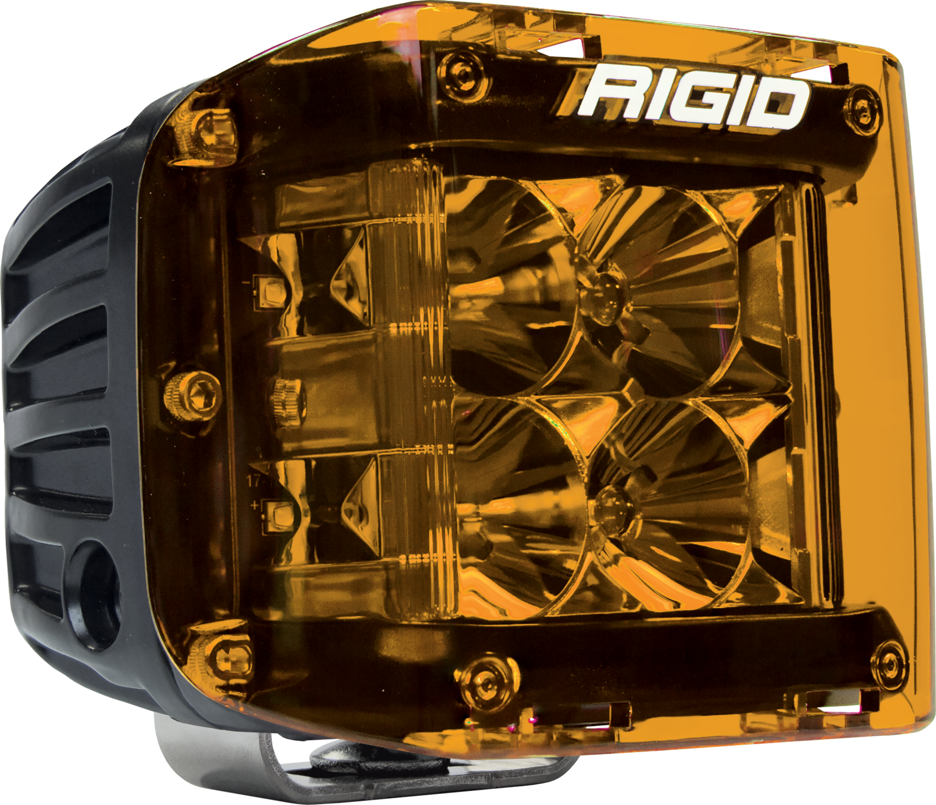 Rigid Industries Light Cover Amber D-SS Pro - Click Image to Close