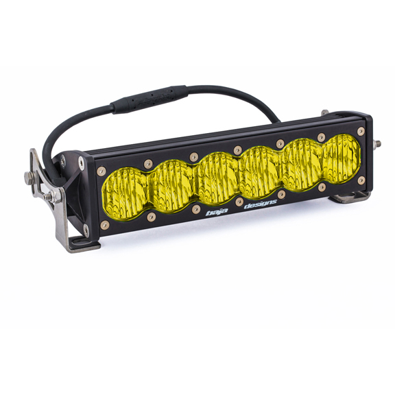 10 Inch LED Light Bar Amber Lens Wide Driving OnX6 Baja Designs - Click Image to Close
