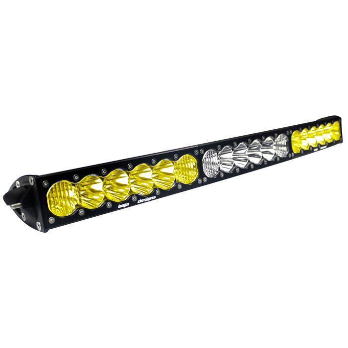 30 Inch LED Light Bar Amber/WhiteDual Control Pattern OnX6 Arc Series Baja Designs - Click Image to Close