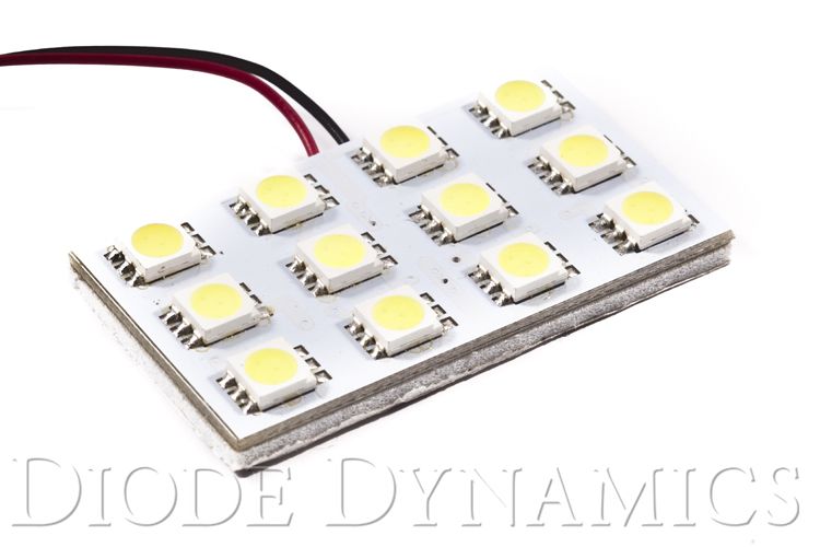 Diode Dynamics Dome Light LED Boards SMD12 Cool White (PAIR) - Click Image to Close