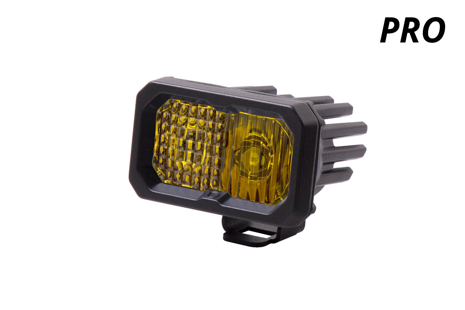Diode Dynamics Stage Series 2 Inch LED Pod, Pro Yellow Fog Standard ABL Each - Click Image to Close