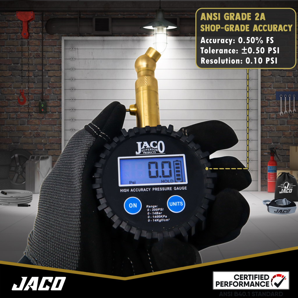 JACO Elite Digital Tire Pressure Gauge - 100 PSI [JACO-ELITE