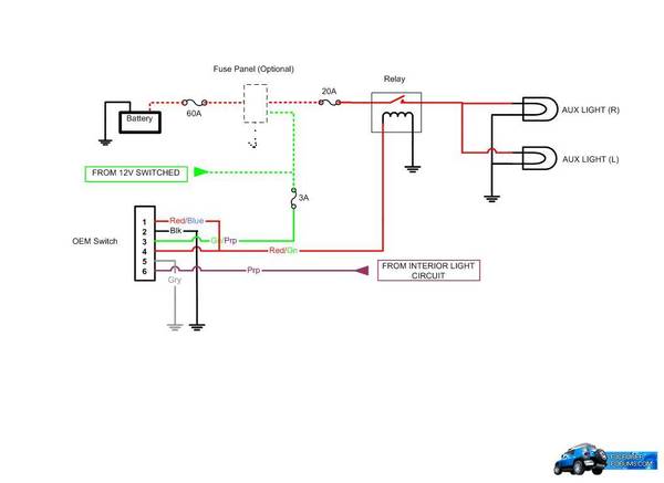 FJ Fog light switch / harness [FJ-SWITCH] - $66.01 : Pure ... vision x wiring harness diagram 