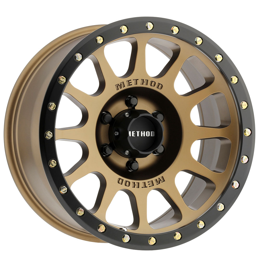 Method Race Wheels MR305 NV, 16x8, 0mm Offset, 6x5.5, 108mm Centerbore, Method Bronze - Matte Black Lip - Click Image to Close