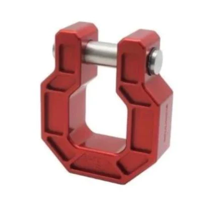 *NEW* - Royal Hooks Show Shackle - D Ring Hook - Aluminum; Red - Click Image to Close