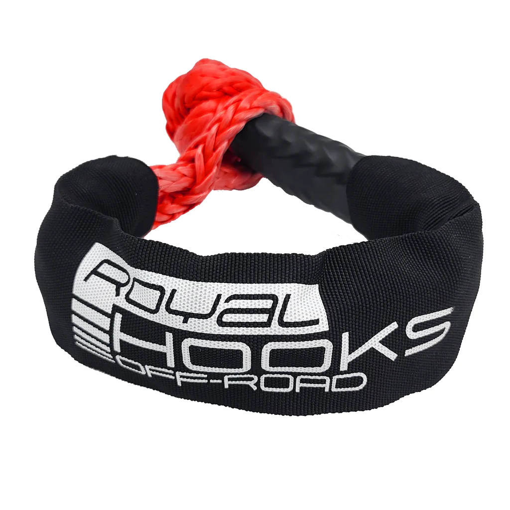 *NEW* - Royal Hooks Soft Shackle - Recovery - 7/16 inch x 20 inch - 34,000 lbs; RED - BLACK - Click Image to Close
