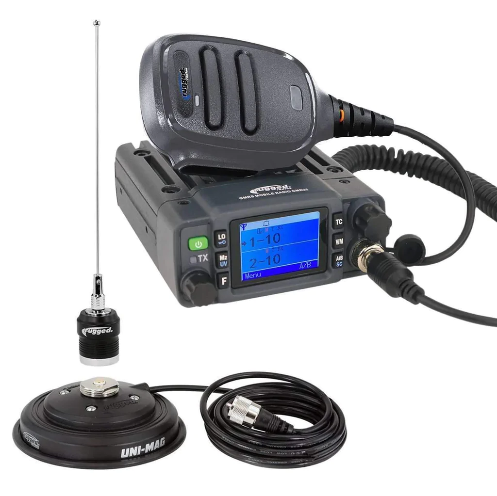 Rugged Radios Radio Kit - GMR25 Waterproof GMRS Band Mobile Radio with Antenna - Click Image to Close