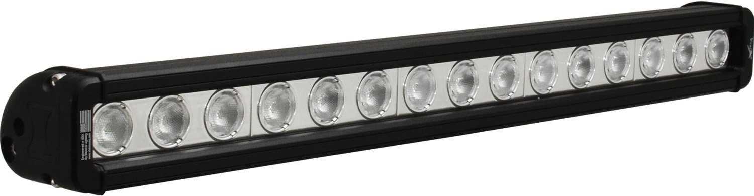 20" XMITTER LOW PROFILE BLACK 15 3W LED'S 40ç WIDE - Click Image to Close