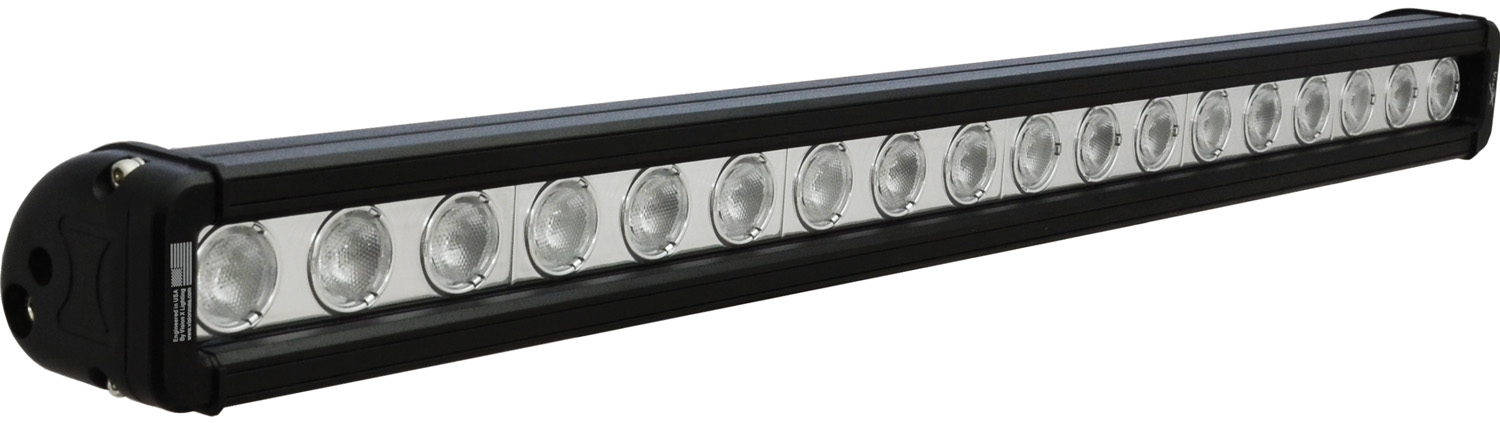 24" XMITTER LOW PROFILE BLACK 18 3W LED'S 40ç WIDE - Click Image to Close