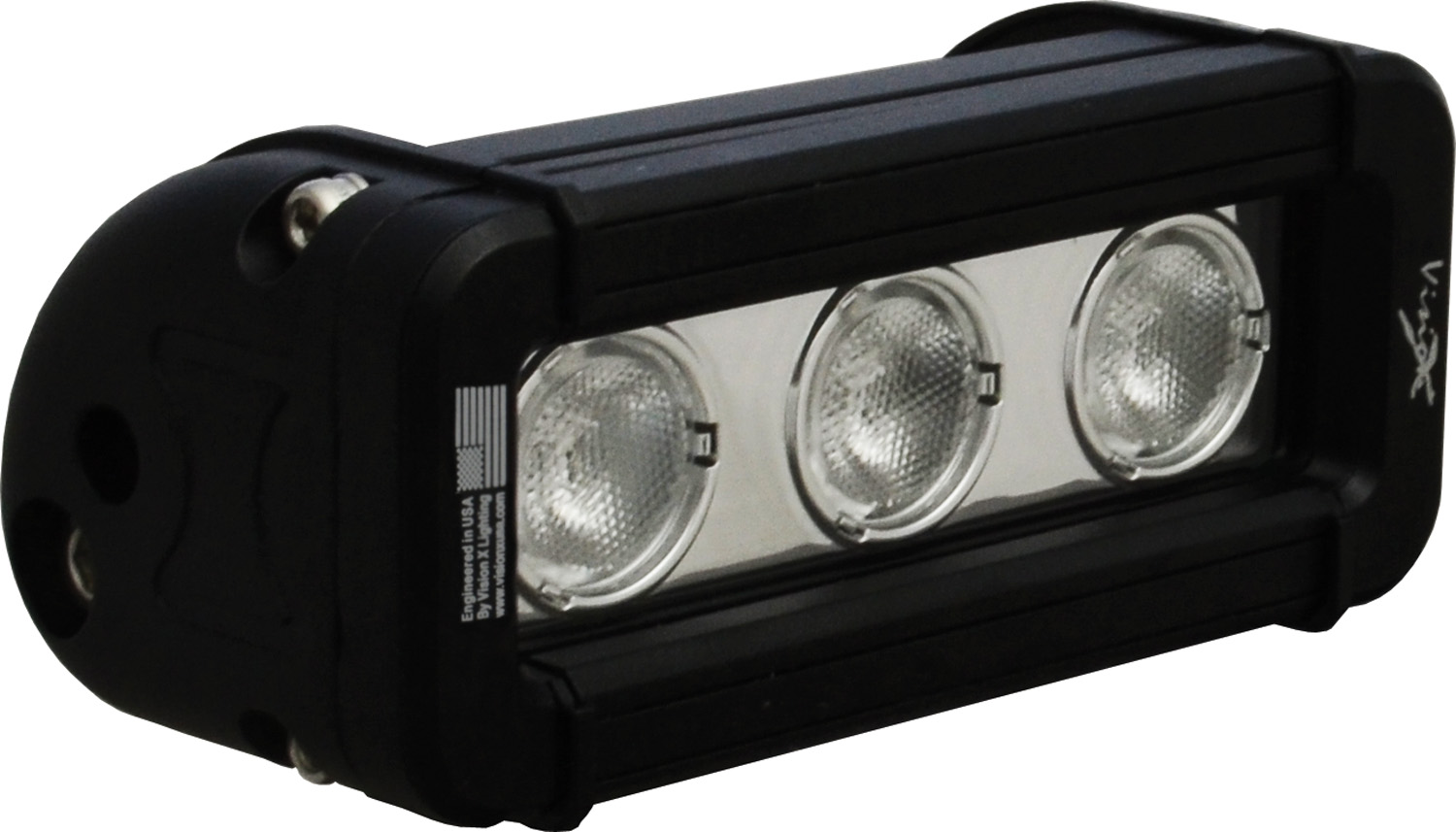 5" XMITTER LOW PROFILE BLACK 3 3W LED'S 40ç WIDE - Click Image to Close