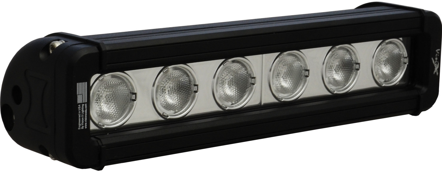 9" XMITTER LOW PROFILE BLACK 6 3W LED'S 40ç WIDE - Click Image to Close