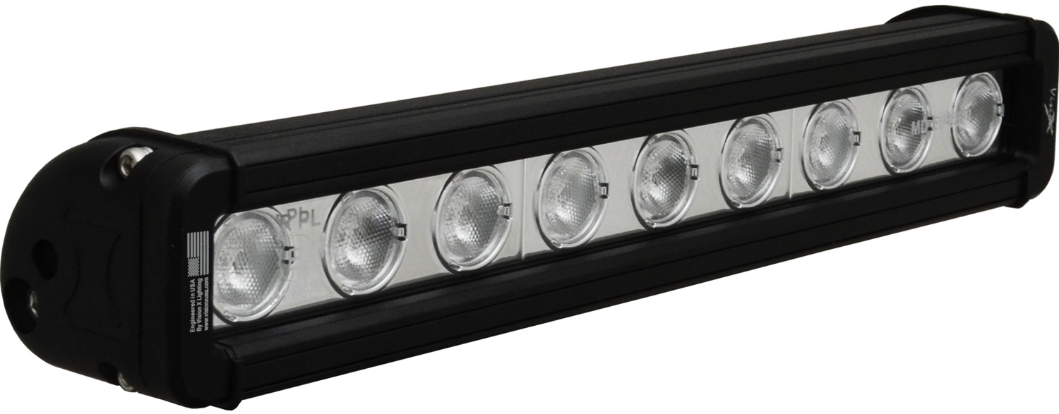 12" XMITTER LOW PROFILE BLACK 9 3W LED'S 40ç WIDE - Click Image to Close