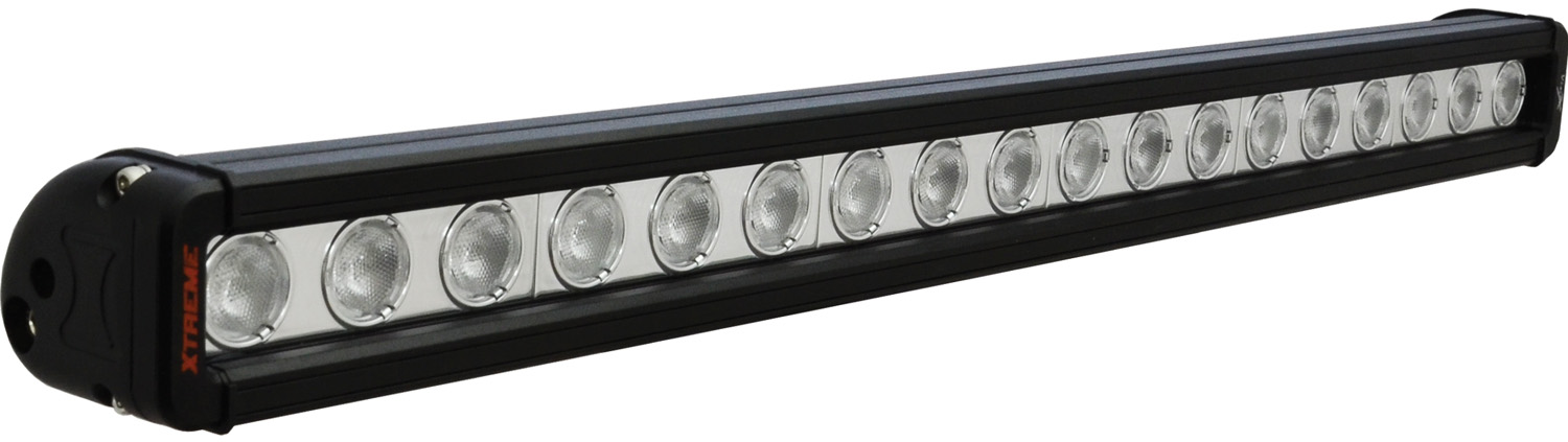24" XMITTER LOW PROFILE XTREME BLACK 18 5W LED'S 40ç WIDE - Click Image to Close