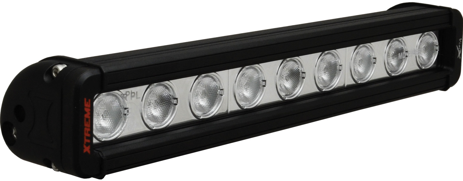12" XMITTER LOW PROFILE XTREME BLACK 9 5W LED'S 40ç WIDE - Click Image to Close