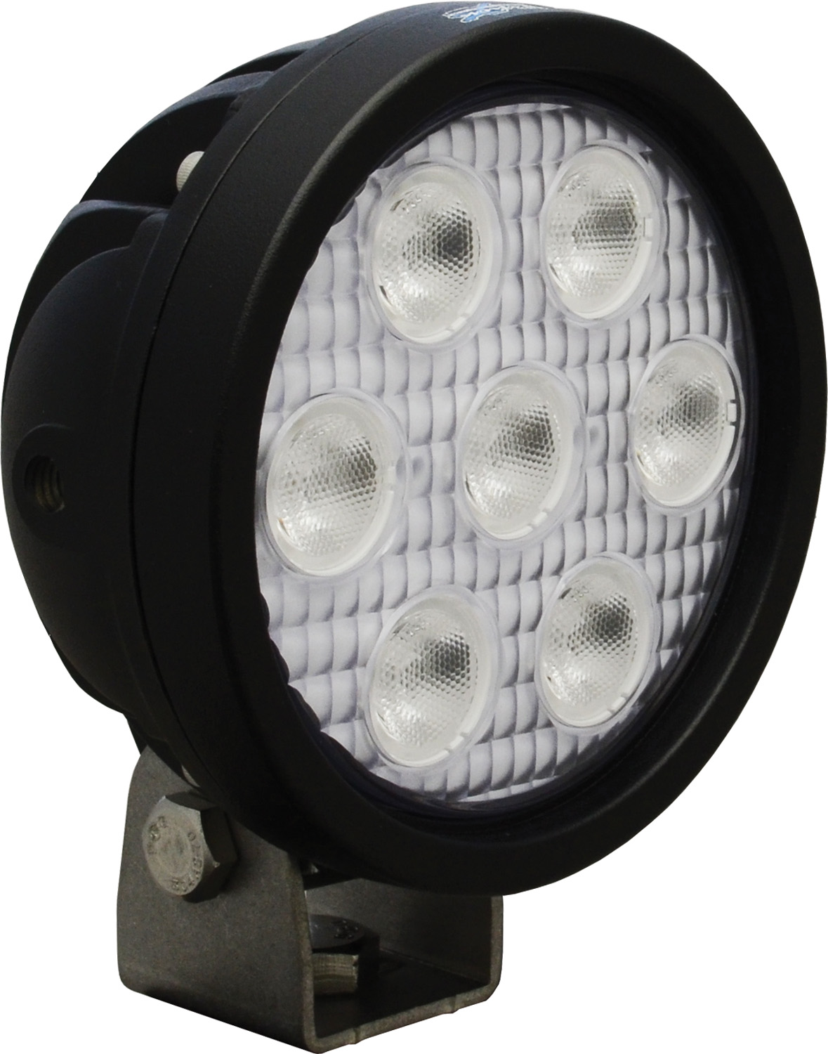 4" ROUND UTILITY MARKET BLACK 7 3W RED LED'S 40ç WIDE - Click Image to Close
