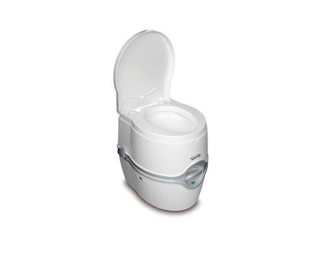 Thetford Porta Potti Toilet; 4.0 Gallon Fresh Water Tank; Elongated Seat - Click Image to Close