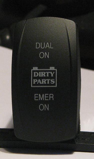 Dirty Parts Dual Battery System Switch Upgrade - Click Image to Close