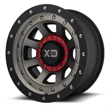 KMC, XD Series XD137 FMJ, 17x9 Wheel with 6x135/5.5 Bolt Pattern - Satin Black with Dark Tinted Clear Coat